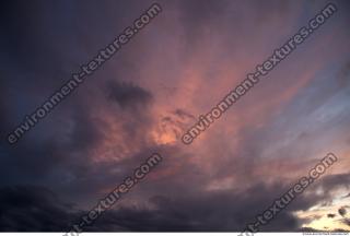 Photo Texture of Sunset Clouds